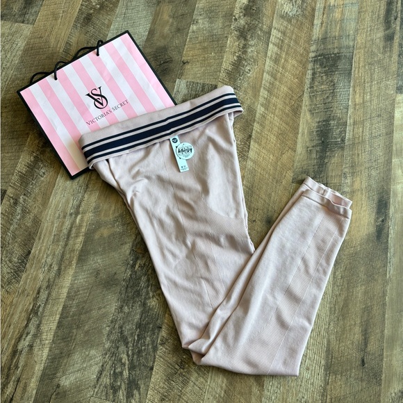 VS PINK FLIP IT SEAMLESS FOLDOVER LEGGINGS SIZE LARGE - Picture 2 of 12